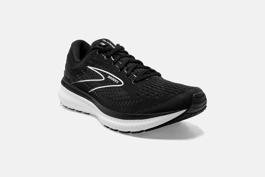 Brooks Israel Glycerin 19 Road Running Shoes Womens - Black/White - YHP-508913